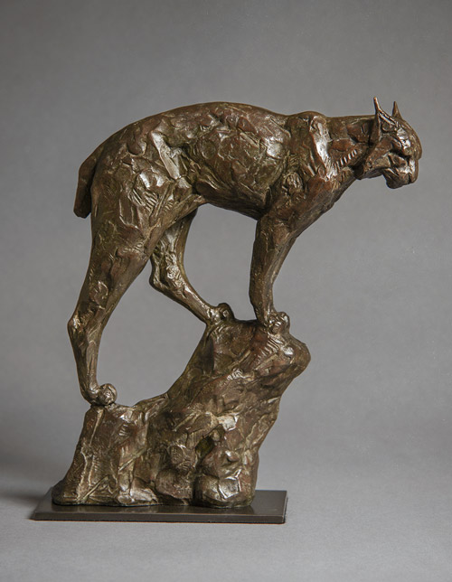 Bronze Otter sculpture