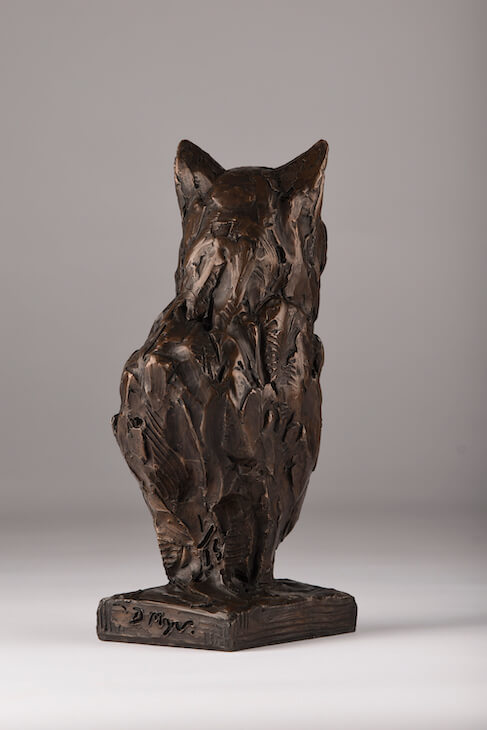 Bronze Resin Cat sculpture